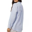 Rails  Ellis Gauze Button-Up Shirt Top X-Large blue Long Sleeve $169 Photo 8