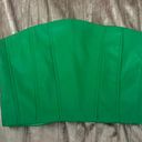 Boutique Green Leather Tube Top Photo 1