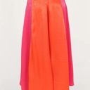 Petal and Pup  Lula Orange & Pink Colorblock High Low Midi Skirt M Photo 6