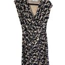 Krass&co NY& Stretch Floral Dress Navy Blue/White Size Small Photo 0