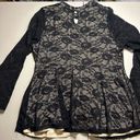 Torrid  Black Lace Peplum 2x long sleeve Photo 8