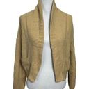 Vince  Cropped Shawl Collar Cardigan Ribbed Wool Cashmere Women’s Size XS Flawed Photo 0