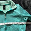 The North Face  Women’s Mint Green Logo Full Zip Osito Silky Fleece Jacket Sz M Photo 6