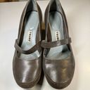 Tsubo Mary Jane Shoes Womens Size 7.5 Brown Leather Upper, Rubber Sole COMFORT Photo 1