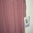 LuLaRoe  Red & White Striped Sweater Joy BNWT XL Photo 4