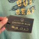 United by Blue NEW  "Save Our Seas" Mint Green V Neck Short Sleeve Tee Small Photo 2