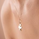 Tehrani Jewelry 14k solid gold pendant clover leaf | perfect gift | Los Angeles | Sweet Alhambra necklace | Lucky necklace | Lucky Charm | Clover necklace | Photo 2