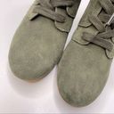 MIA  Annita Olive Green Suede Wedge Ankle Booties Photo 3