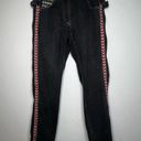 Isabel Marant  Etoile Denim Embroidered accent women’s jeans grey red black Photo 3