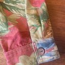 Coldwater Creek  lightweight fall floral denim jacket size large Photo 6