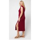 l*space L* NWT Robyn Notch Neck T-shirt Dress in Cabernet Size XL. Photo 7