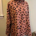 Simply Southern  turtleneck leopard print one size fits most poncho Photo 0