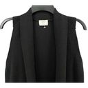 Aritzia  Wilfred Dunkirk Sweater Vest Womens S Black Open Shawl Duster Cardigan Photo 4