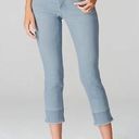 J.Jill  Authentic Fit Denim Crop Jean Pant 16P W/Fringe Light Wash Stretch Photo 0