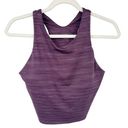 Athleta  Womens Conscious Space Dye Crop Shelf Bra Cropped Active Top Size L Photo 2