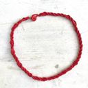 Twisted Red seed beaded  necklace Photo 2