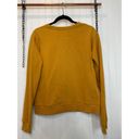 Cotton On  Mustard Yellow Sweater Art Deco Print Crewneck Pullover Size S Photo 1