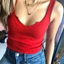 Brandy Melville Trishna Tank Top in Red Photo 0