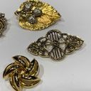 Monet Lot Of 5 Variety Of Vintage - Modern Brooch Pins Gold Tone 1  1 AAi Photo 3