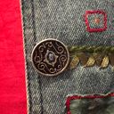 Coldwater Creek Vintage  Embroidered Denim Jean Floral Jacket Photo 4