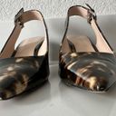 Kate Spade  Mika Tortoise Patent Leather Slingback Low Heel Brown Caramel Size 6 Photo 7