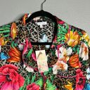 Johnny Was NWT  Sandra Long PJ Set Floral 2 Piece Pajama Set Boho Animal Print XS Photo 3