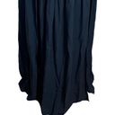 l*space L* Emma Cover Up Dress in Black Maxi Slits Deep V Neck Women’s Size XS Photo 4