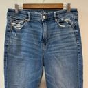 American Eagle Pre-Owned Size 10 Short  Light Blue Super High Rise Flare Jeans Photo 1