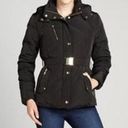 Cole Haan  Navy Down Coat Belted Hood Photo 1