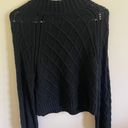 American Eagle Black Semi-Cropped Sweater Photo 0