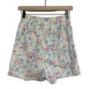 American Vintage Vintage Pastel Floral Pull-On Elastic Waist High Rise Shorts Photo 1