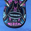 Havaianas  Size 9/10 Purple and Black Flip Flops Photo 2