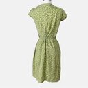 Reformation  Zena Printed Side Tie Dress in Jessie Floral Green and White Photo 5