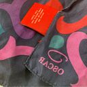 Oscar de la Renta  Silk Scarf - Abstract & Heart Print Photo 9