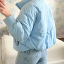 Princess Polly Blue Puffer Jacket Photo 1