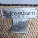 Dress Barn Vtg 1990s  Beige Autumn Leaf Embroidered Knit Crew Neck Sweater S Photo 3