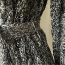 Gap Black and white chunky knit robe sweater Photo 5