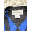 Black Diamond Vintage Blue and  Cardigan Sweater Photo 4