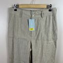 Antonio Melani  Linen Blend Wide Leg Pants Size 10 Beige Neutral Minimal Capsule Photo 5