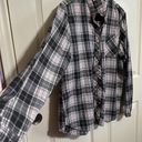 Nordstrom  Long‎ sleeve plaid grey top XL women's Photo 7