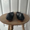 Burberry  Solid Black All Leather Bow Tie Classic Ballet Flats Made In Spain 40 Photo 5