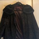 Black Shrug w/ Faux Fur Collar Handmade, No Size, Fits Like A Medium or Large Photo 3