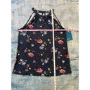 Market & Spruce NWT!  Blue Pink Floral Sleeveless Blouse Medium Photo 7