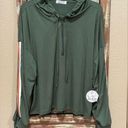 Jolie & Joy green pullover shirt with hoodie Size 3X Photo 0