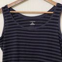 Lands'End  Tank Navy Blue Striped Medium Photo 2