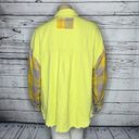 POL  Size XL Chartreuse w/ Plaid Flannel Shacket - Button Down Shirt Jacket Photo 3