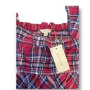 Sim & Sam  Plaid Blouse Top Size Medium Photo 1