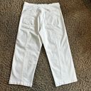 Madewell  The Emmett Wide-Leg Crop Jeans: Welt Pocket Edition Ivory Size 31 Photo 6