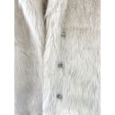 & Other Stories & Other Stories Off-White Cream Faux Fur Jacket sz 8 Mob Wife Maximalist Photo 3