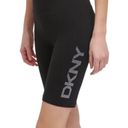 DKNY  SPORT Women's Embellished Logo Bike Shorts Stretchy Comfy Black XS NWT Photo 8